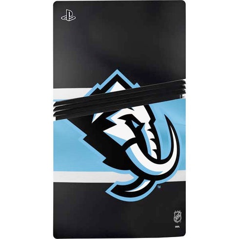 NHL Utah Mammoth Striped Jersey PS5 Pro Console Skin